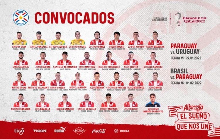 Paraguay completa su lista con sorpresas