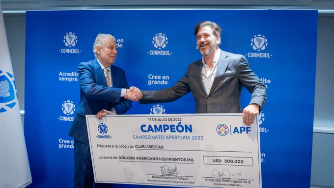 Conmebol premia al campeón paraguayo