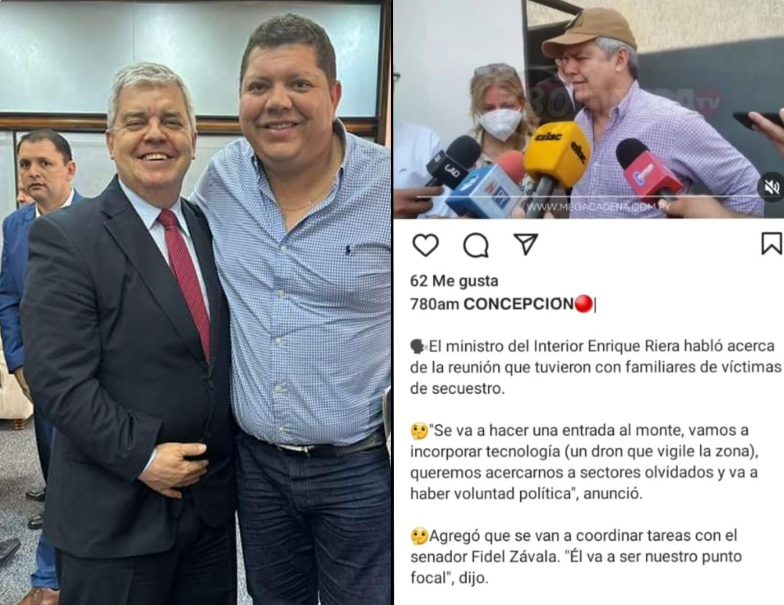 ¿Será que cuando Riera venga a Amambay se reunirá con familiares de víctimas del crimen organizado?