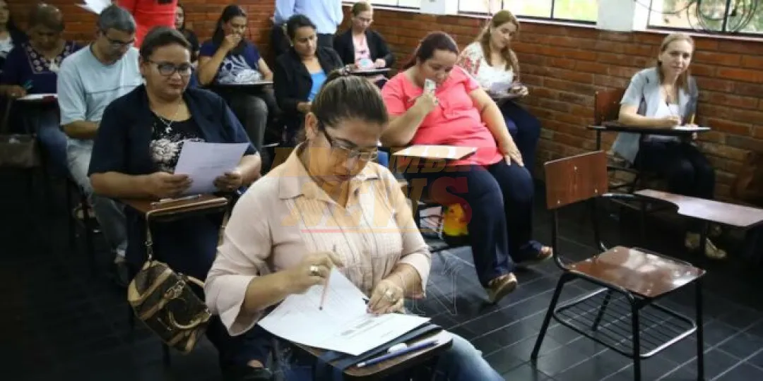 Docentes de Amambay dieron exámenes para ingresar al Banco de Datos de Educadores