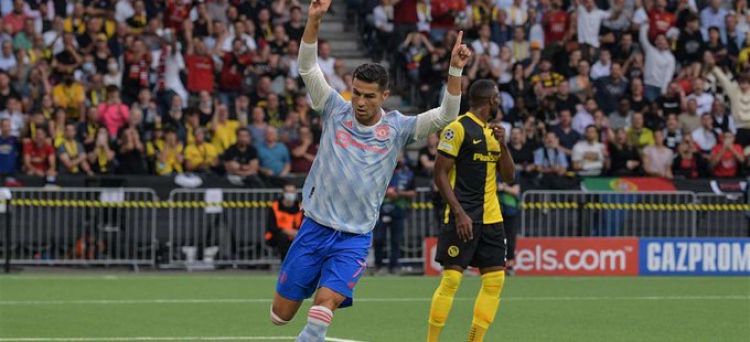Cristiano Ronaldo marca tras 13 minutos en su regreso a Champions con Manchester United