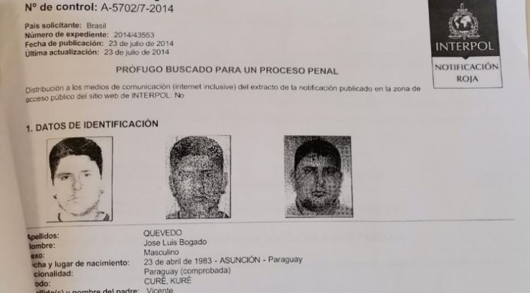 José Luis Bogado ingresó con documento brasileño al sanatorio