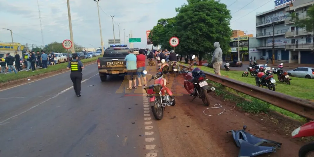 Doble tragedia en CDE: motociclista y transeúnte mueren tras violento impacto