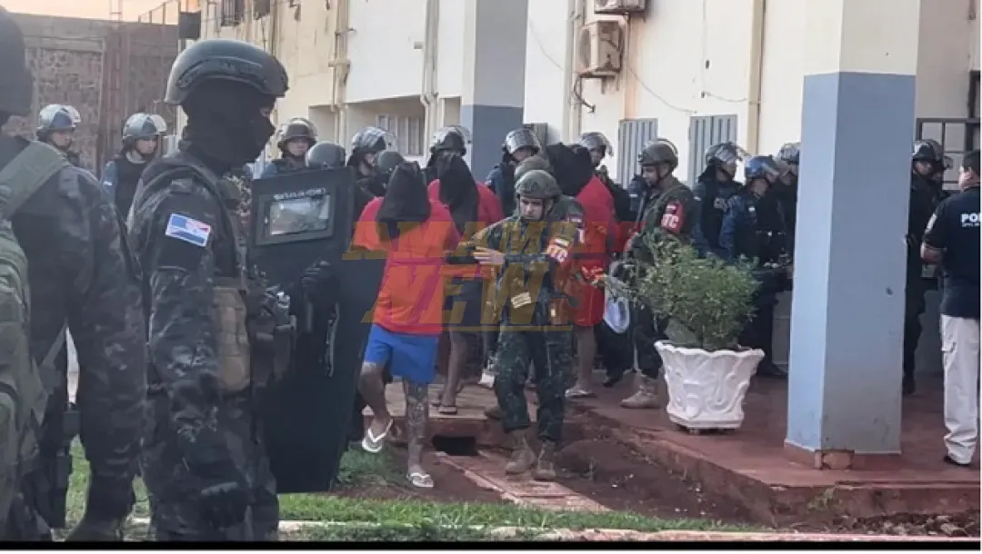 Trasladan a reos de alta peligrosidad a Minga Guazú