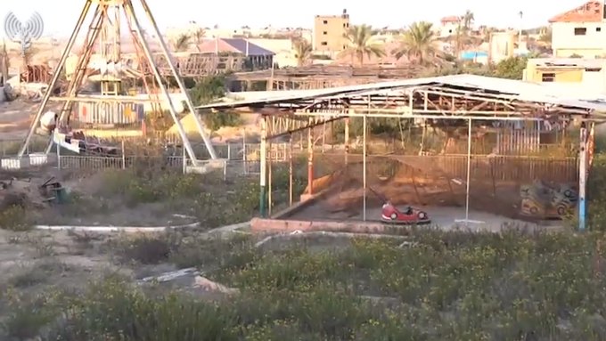 Israel encuentra lanzacohetes de Hamás en un parque infantil