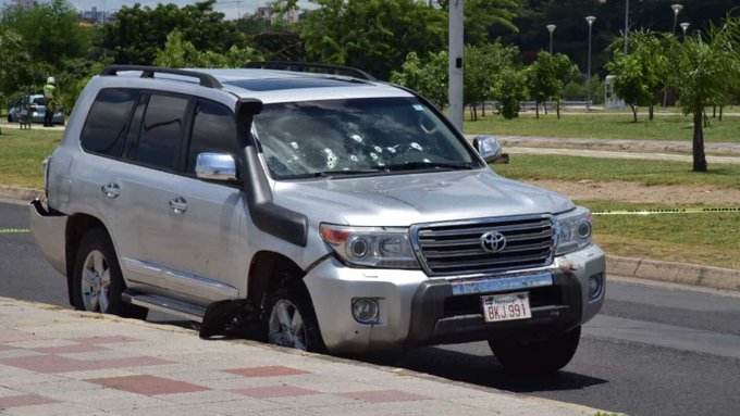 Detienen a chofer de camioneta atacada en balacera que terminó en la Costanera de Asunción