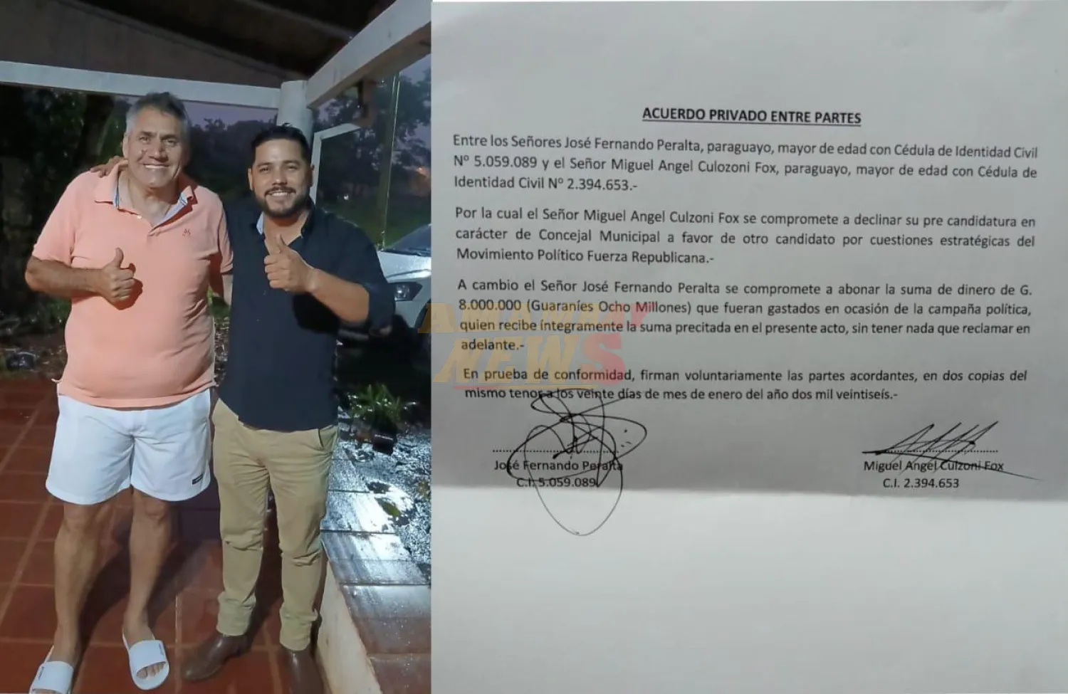 Giro inesperado: Fernando Peralta revela acuerdo monetario para retiro de Miguel Culzoni