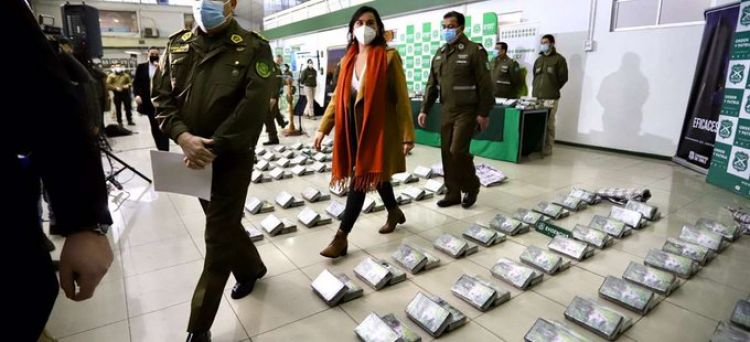Chile realiza la mayor incautación de droga procedente de Bolivia en lo que va del año