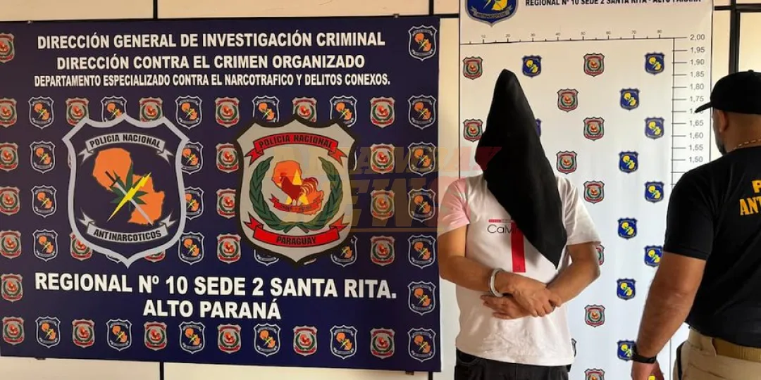 Detienen a peligroso narco brasileño buscado por homicidio y otros delitos