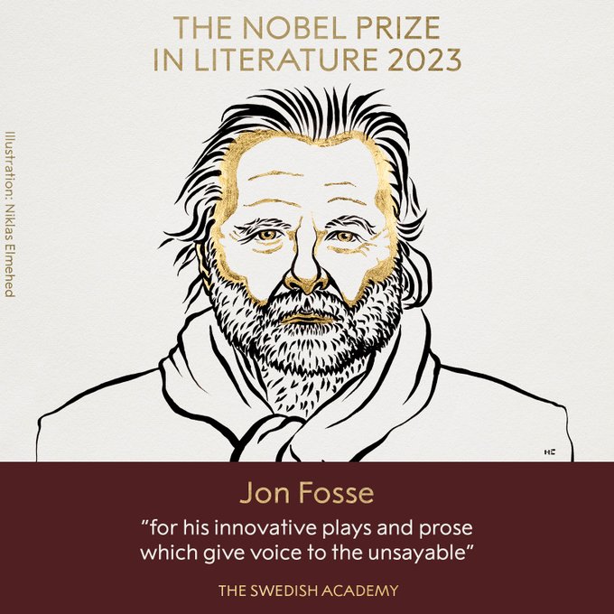 Jon Fosse, autor noruego, gana el Premio Nobel de Literatura