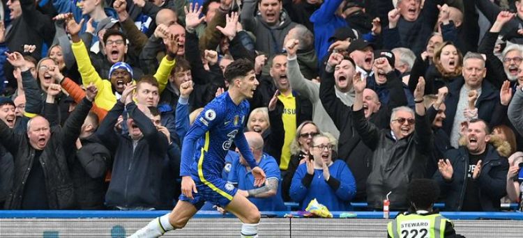 Un gol tardío de Kai Havertz permite al Chelsea fortalecer su tercera plaza