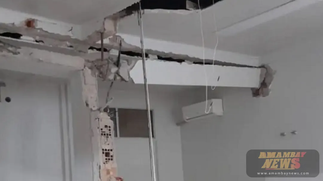 Derrumbe en Hospital de Hernandarias: Techo y pared colapsan