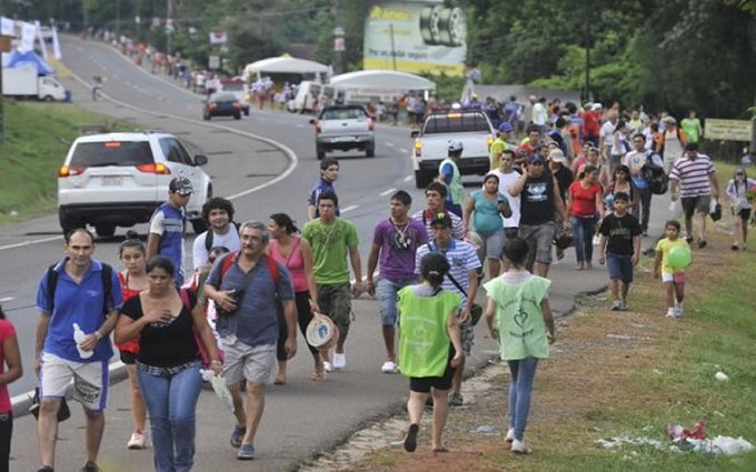 Nuevo itinerario para peregrinos a Caacupé: Garantizan seguridad en Ruta PY02