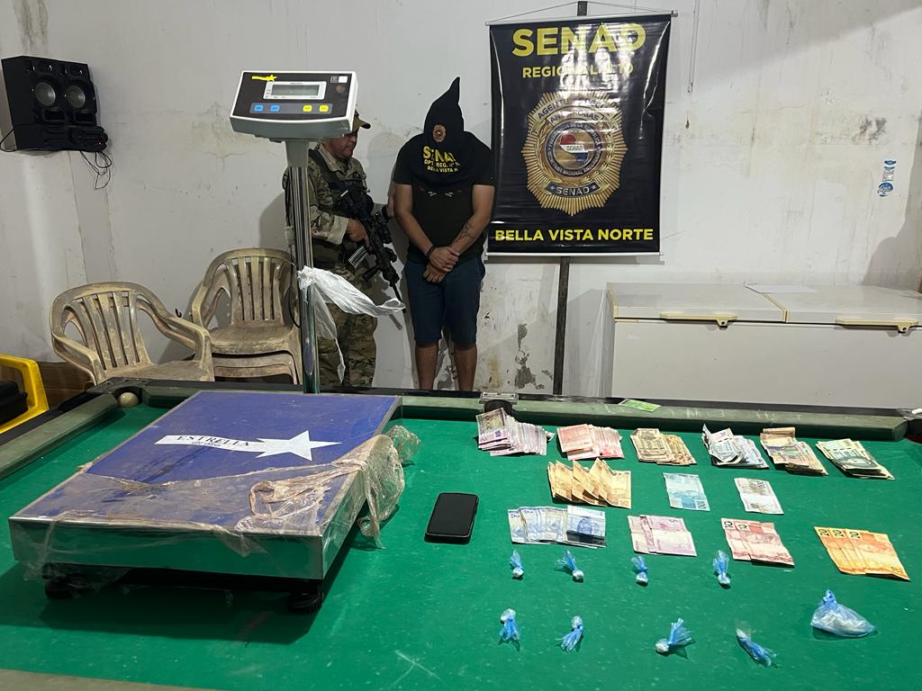 Dos detenidos con estupefacientes durante allanamientos en Bella Vista