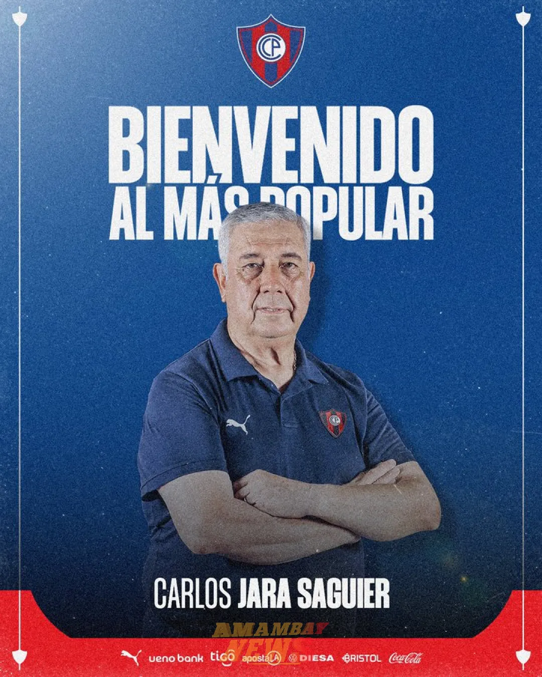 Cerro Porteño anuncia a Carlos Jara Saguier como su nuevo entrenador