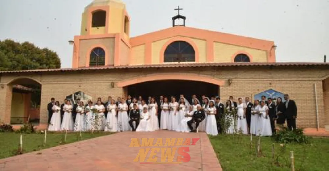 Emotiva boda comunitaria unió a 23 parejas en Villa Hayes