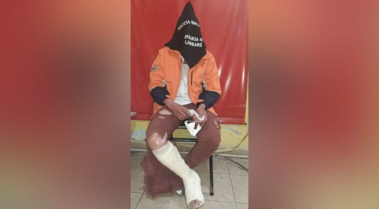 Joven con orden de captura se fracturó la pierna cuando escapaba de la Policía