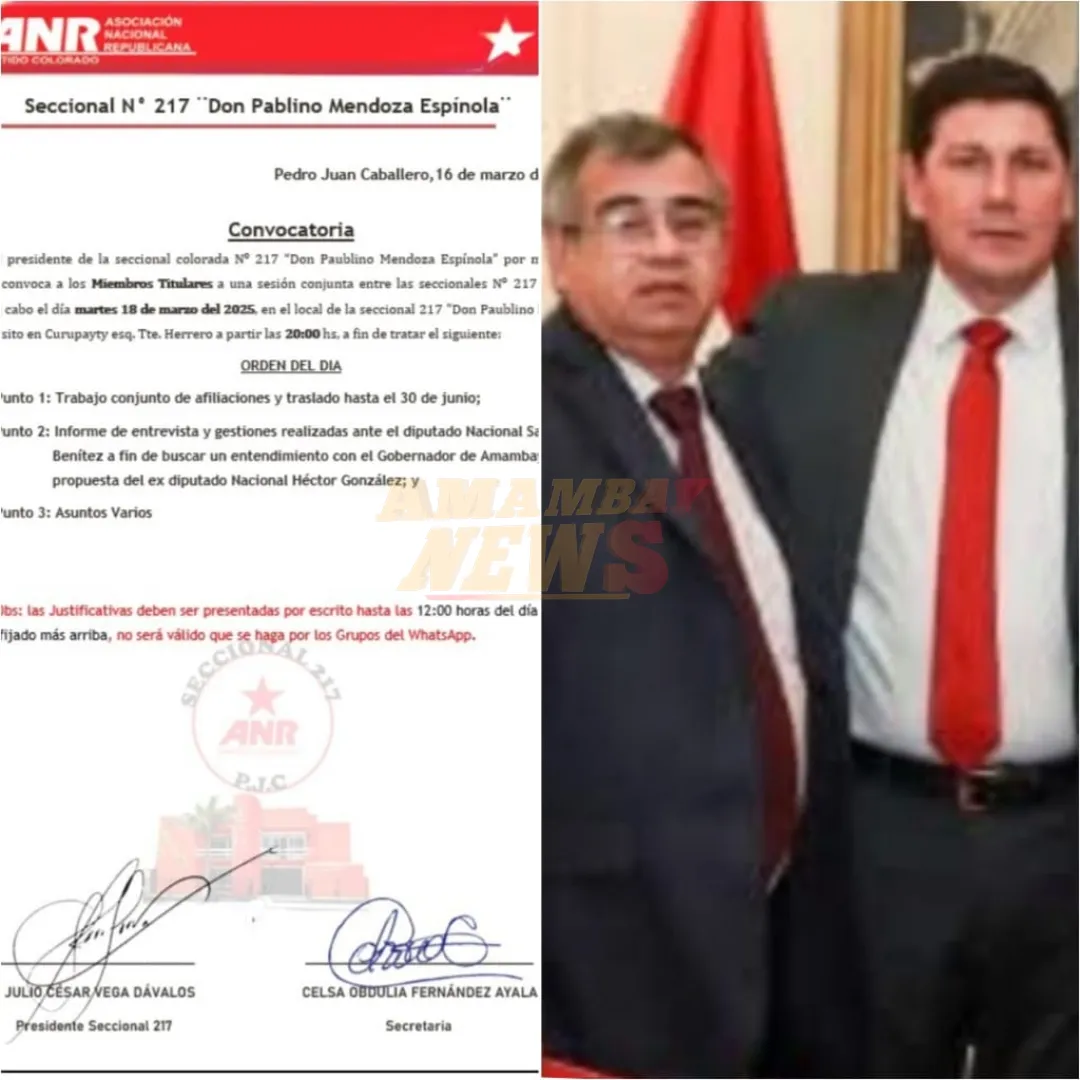 Denuncia desespera a seccionaleros y se movilizan contra el diputado Santiago Benítez