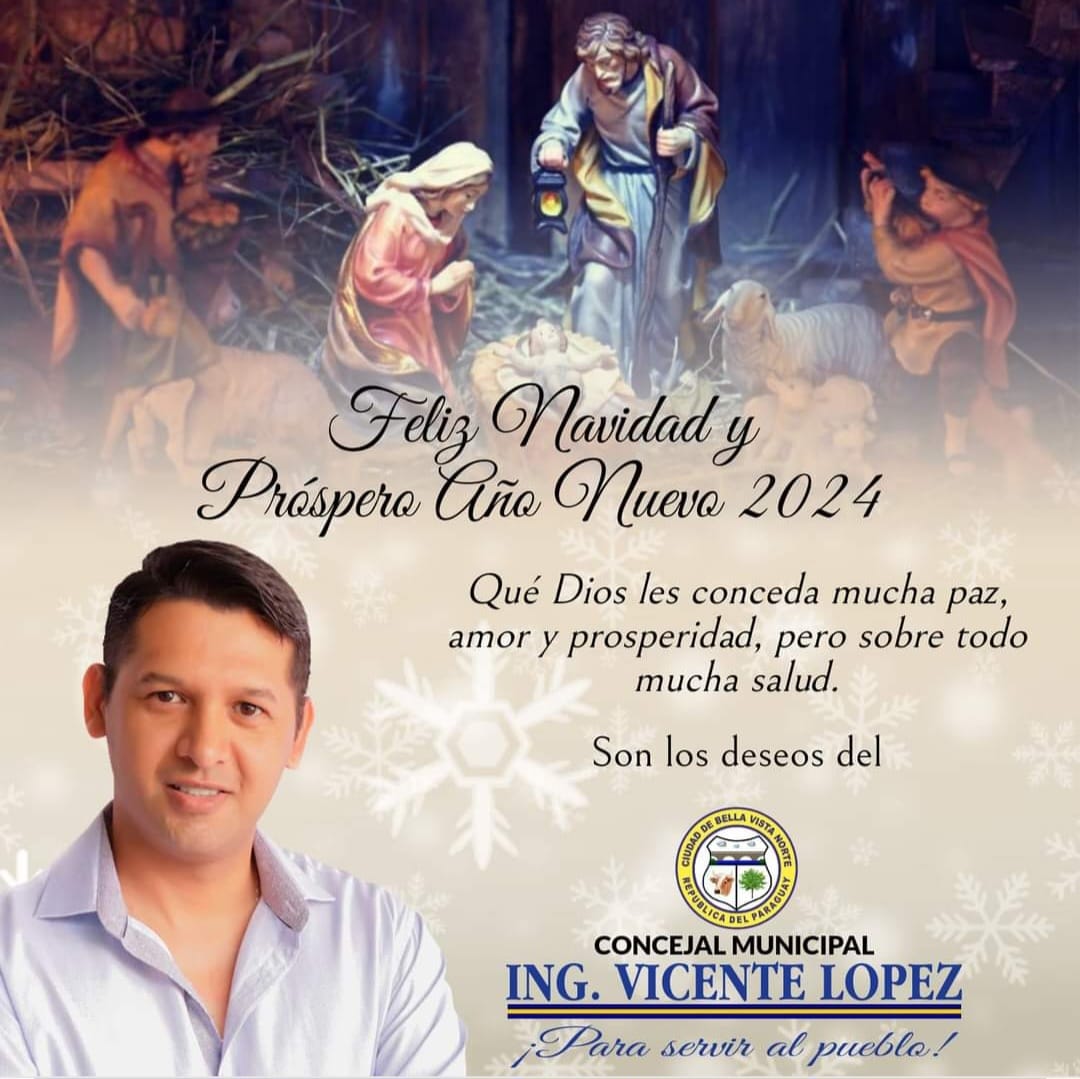 Concejal Vicente López: Que tu noche de Navidad esté llena de sonrisas