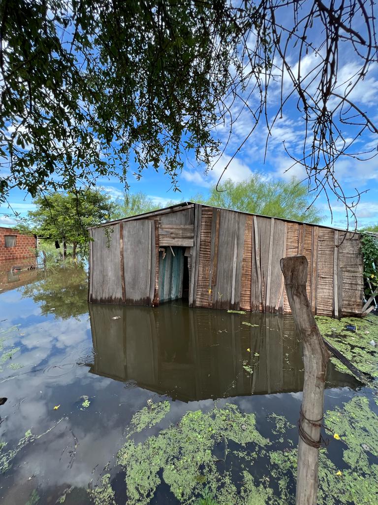 Cada vez más complicada la situación por la crecida del Río Paraguay en Concepción