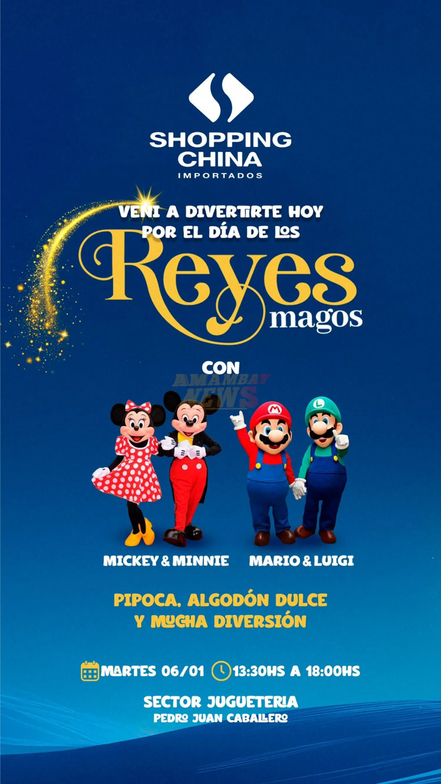 Vení a divertirte hoy por el día de los Reyes Magos en Shopping China