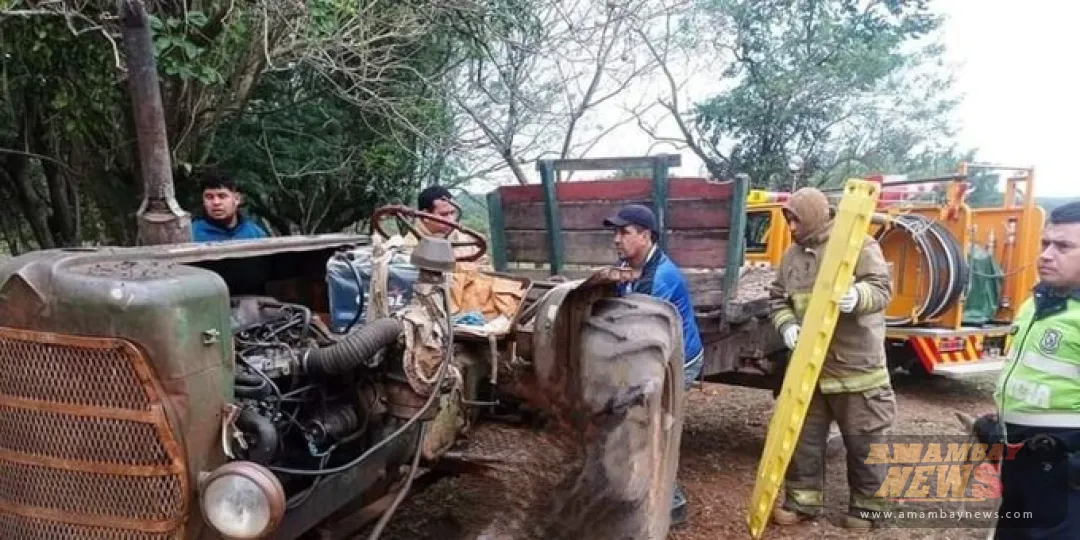 Tractorista muere tras ser aplastado por su propio camión