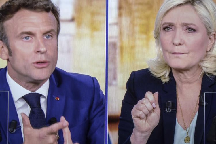 Francia define entre Macron y Le Pen en un balotaje más reñido que el de 2017