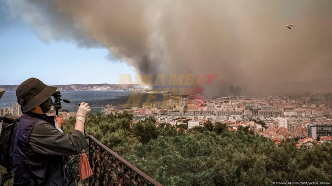 Incendio forestal obliga a cerrar el aeropuerto de Marsella