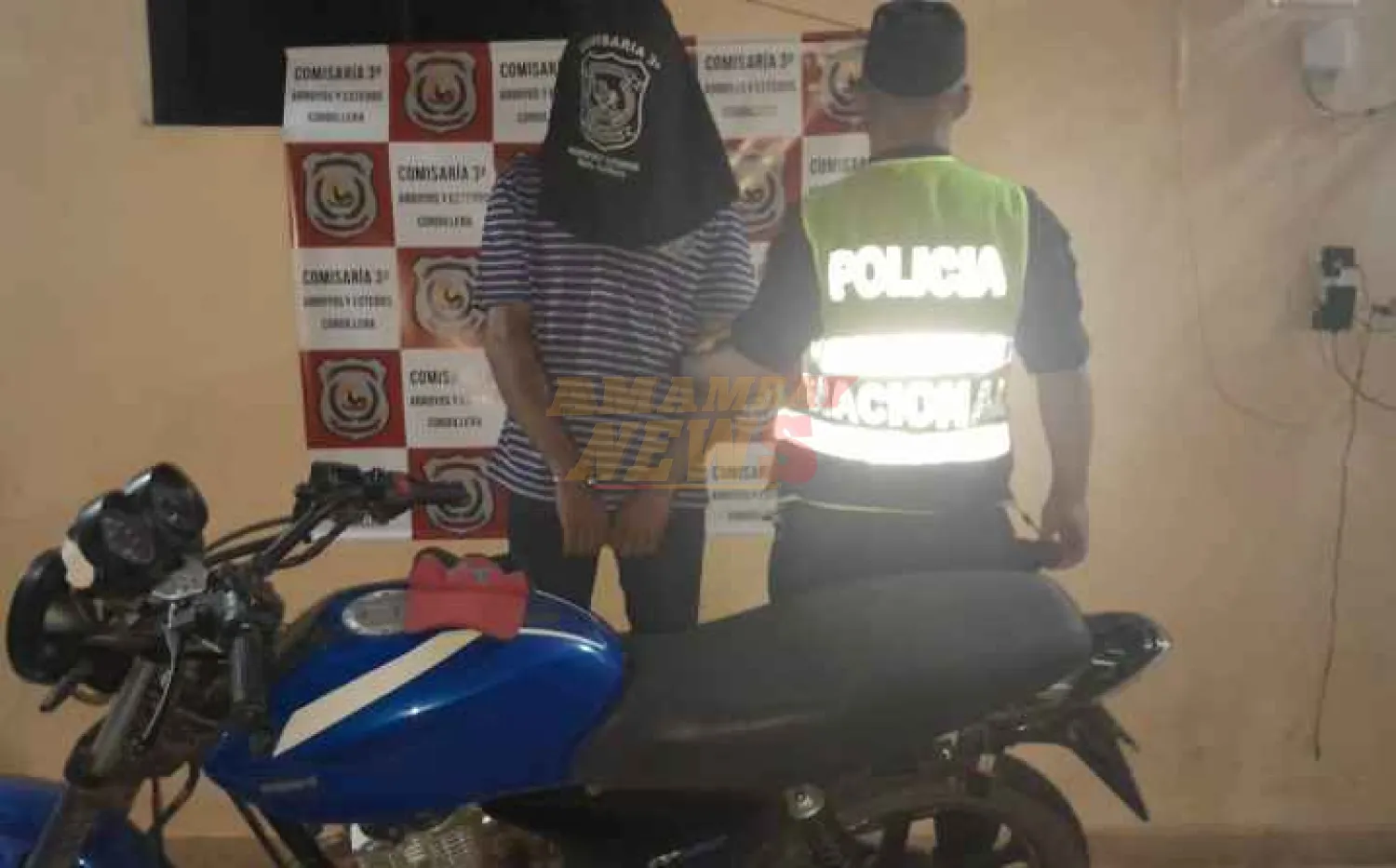 Detienen a hombre por hurto de motocicleta en Arroyos y Esteros: biciclo fue recuperado