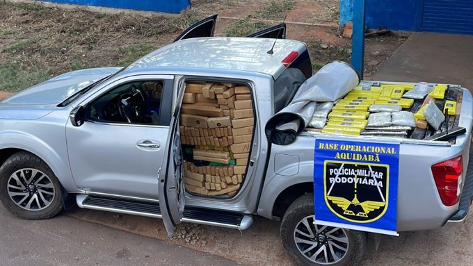 Policía Rodoviaria Militar incautó una camioneta con más de 2 toneladas de droga en Ponta Porã