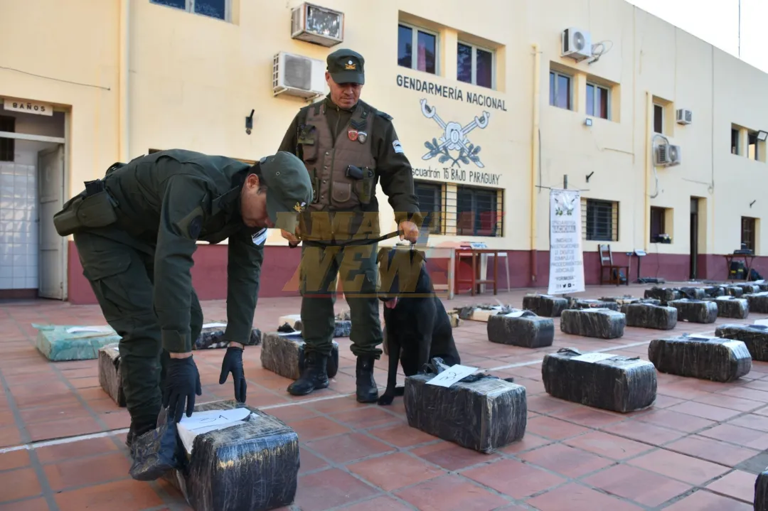 Interceptaron un camión proveniente de Paraguay que se dirigía a Chile con más de 1.400 kilos de marihuana