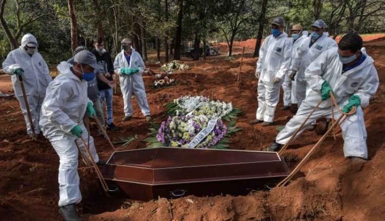 Brasil registra 543 muertes por Covid-19 en 24 horas
