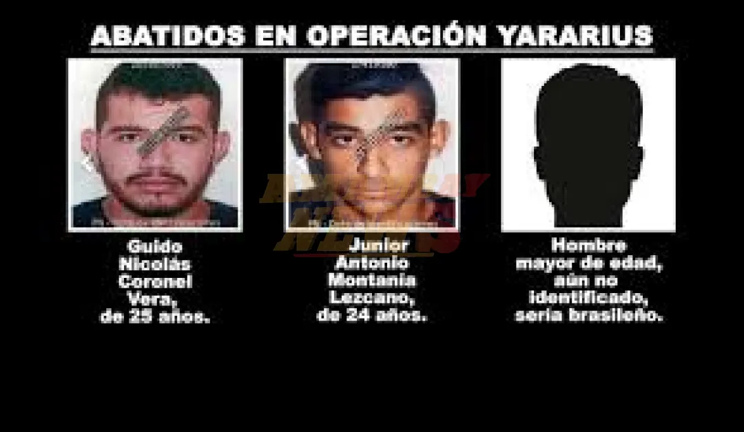 Identifican a dos de los abatidos en la operación Yararius del CODI