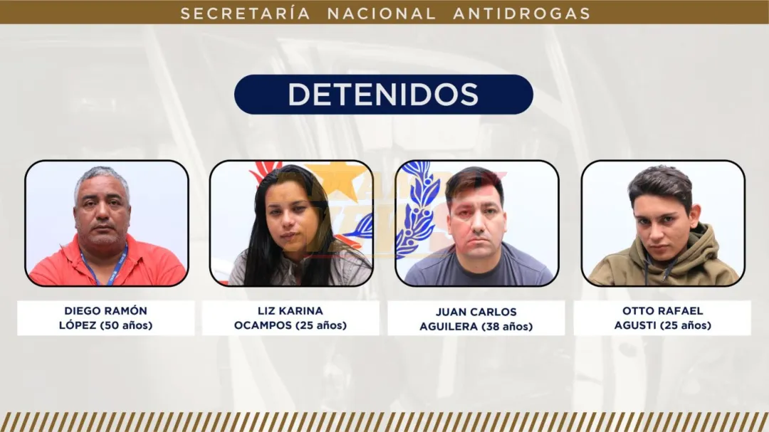 SENAD desbarata red de distribución de marihuana Skunk vinculada al Clan Rotela