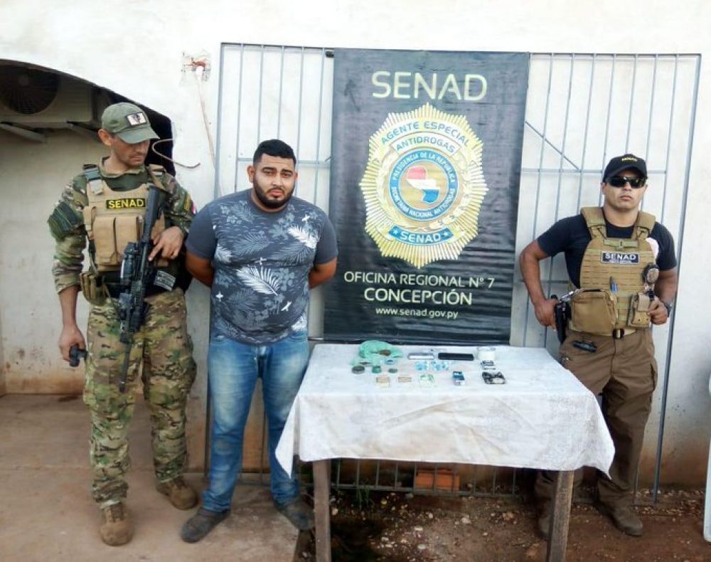 Detienen a joven con drogas en Concepción