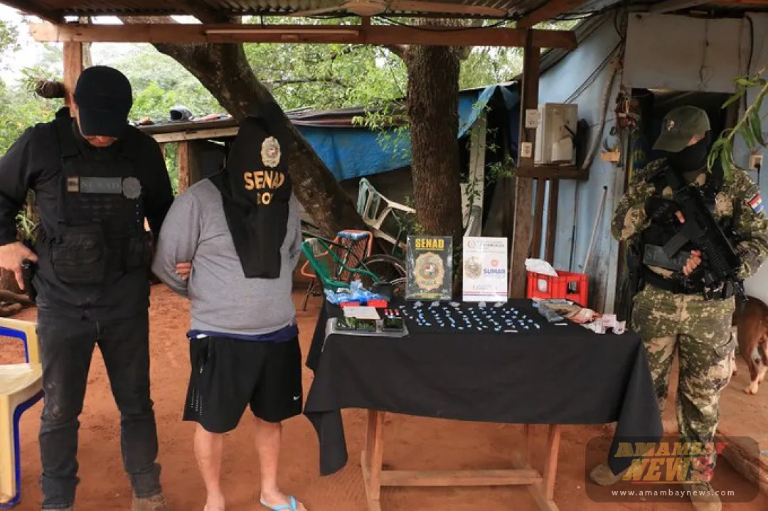 SENAD captura reincidente traficante del Clan Rotela en Luque