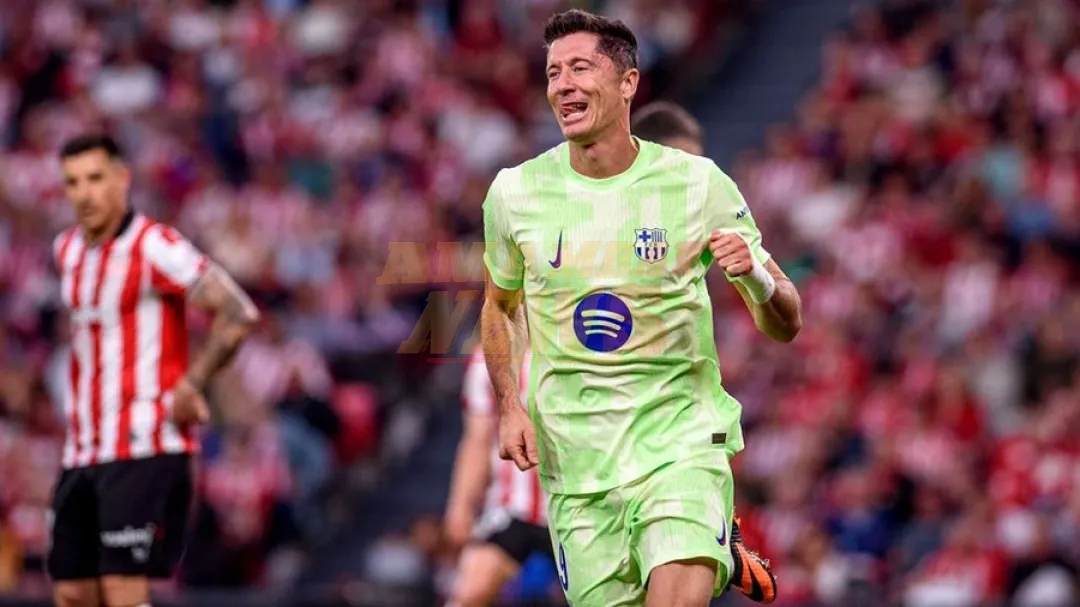 El campeón Barcelona despide la temporada con doblete de Lewandowski y goleada al Athletic