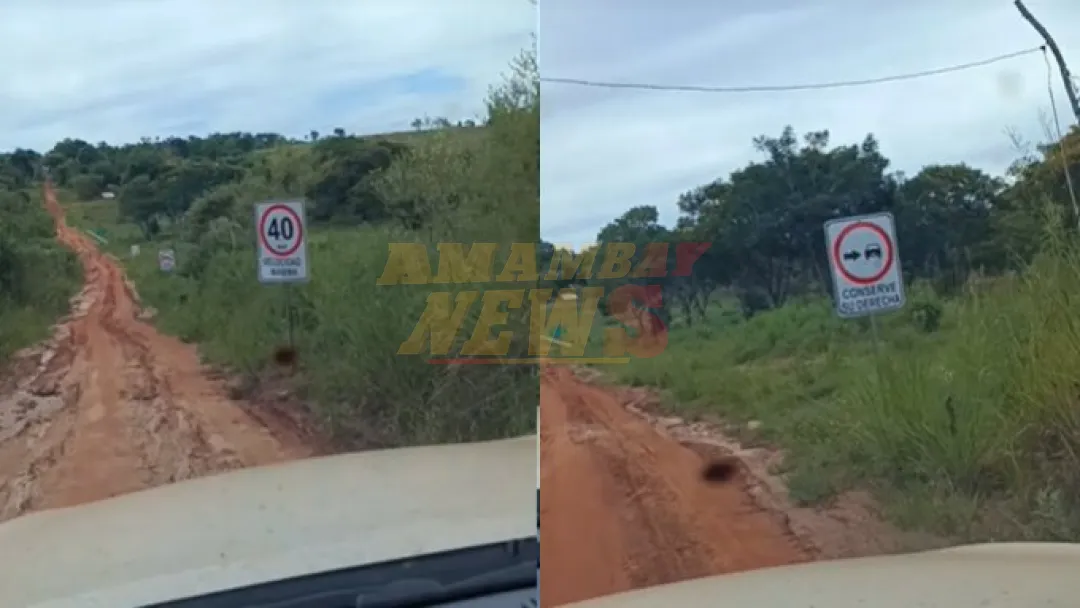 Señalización del MOPC en camino de tierra: “Es chistoso y a la vez grave lo que está ocurriendo”