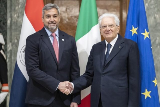 Marito fue recibido por su par de Italia Sergio Mattarella