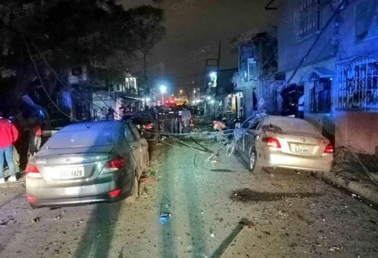 Cinco muertos deja explosión atribuida a crimen organizado en Ecuador