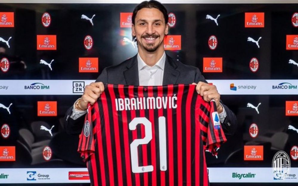 Ibrahimovic firma con el Milan para los próximos seis meses