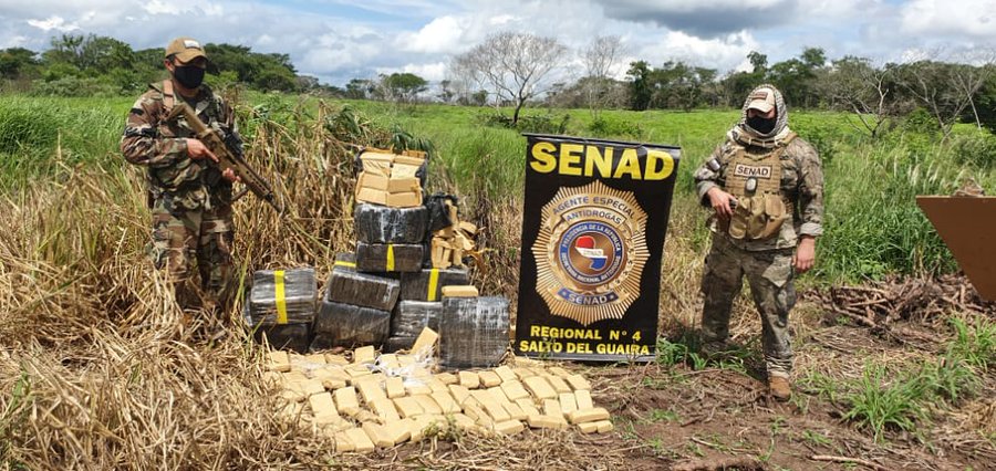 Durante el 2022 la Senad ocasionó perjuicios económicos al crimen organizado