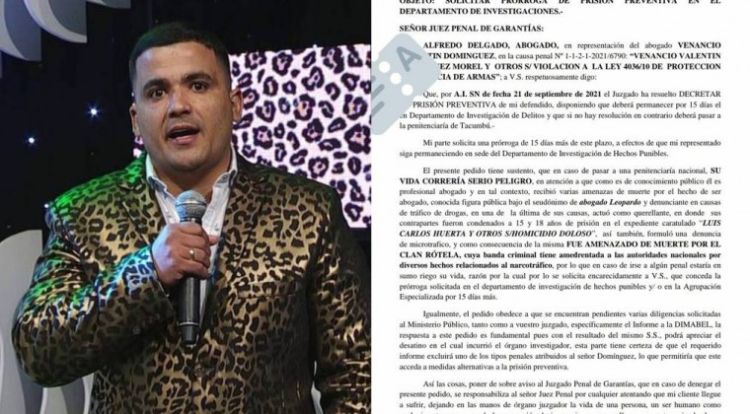 "Abogado Leopardo" afirma haber recibido amenazas de muerte y pide no ir a una cárcel