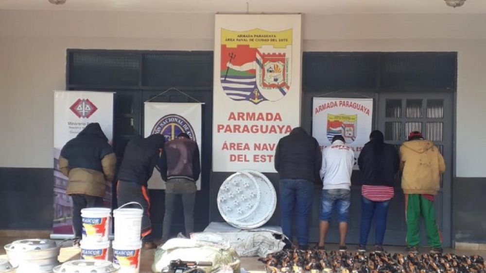 Balacera, detenidos y mercaderías incautadas en Alto Paraná