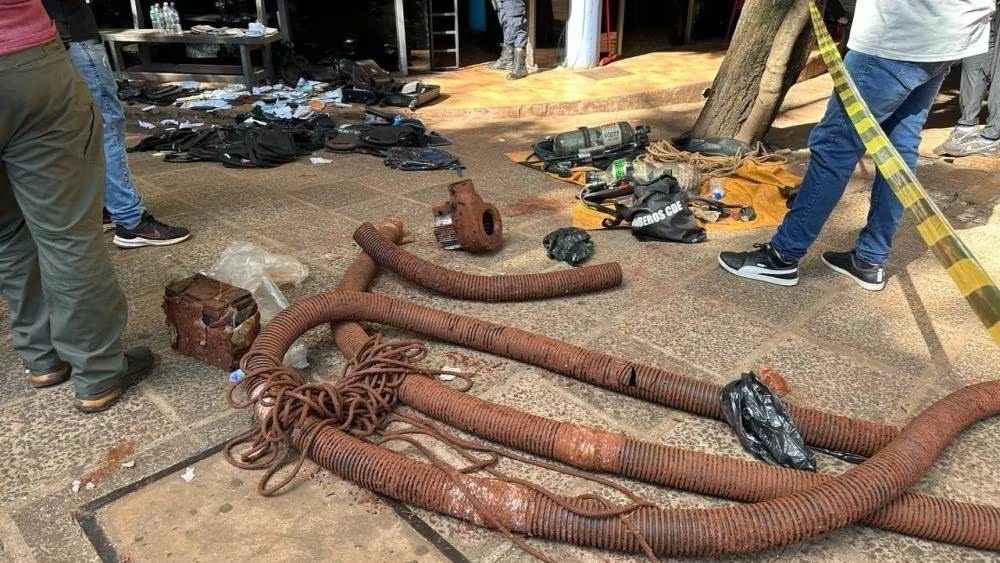 Toda una ingeniería en el robo del siglo: hallan equipos de oxígeno y hasta aislantes acústicos
