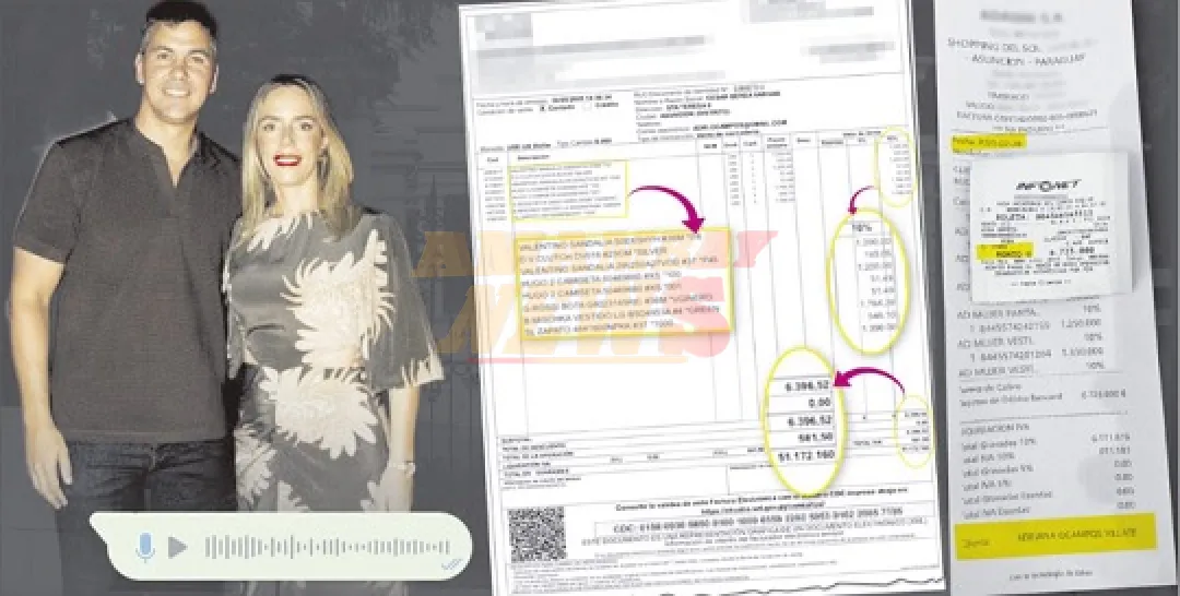 Facturas por pagos con sobres se emitían a nombre de familiares de la primera dama