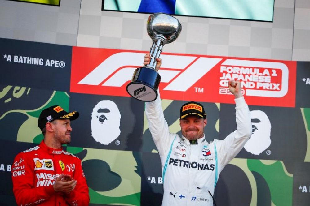 Bottas aprovecha un error de Vettel y Mercedes celebra su sexta corona