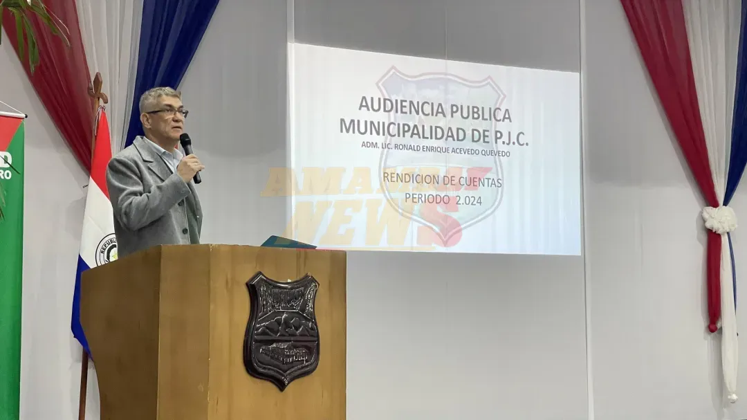 Ronald Acevedo presentó rendición de cuentas de la Municipalidad de Pedro Juan Caballero