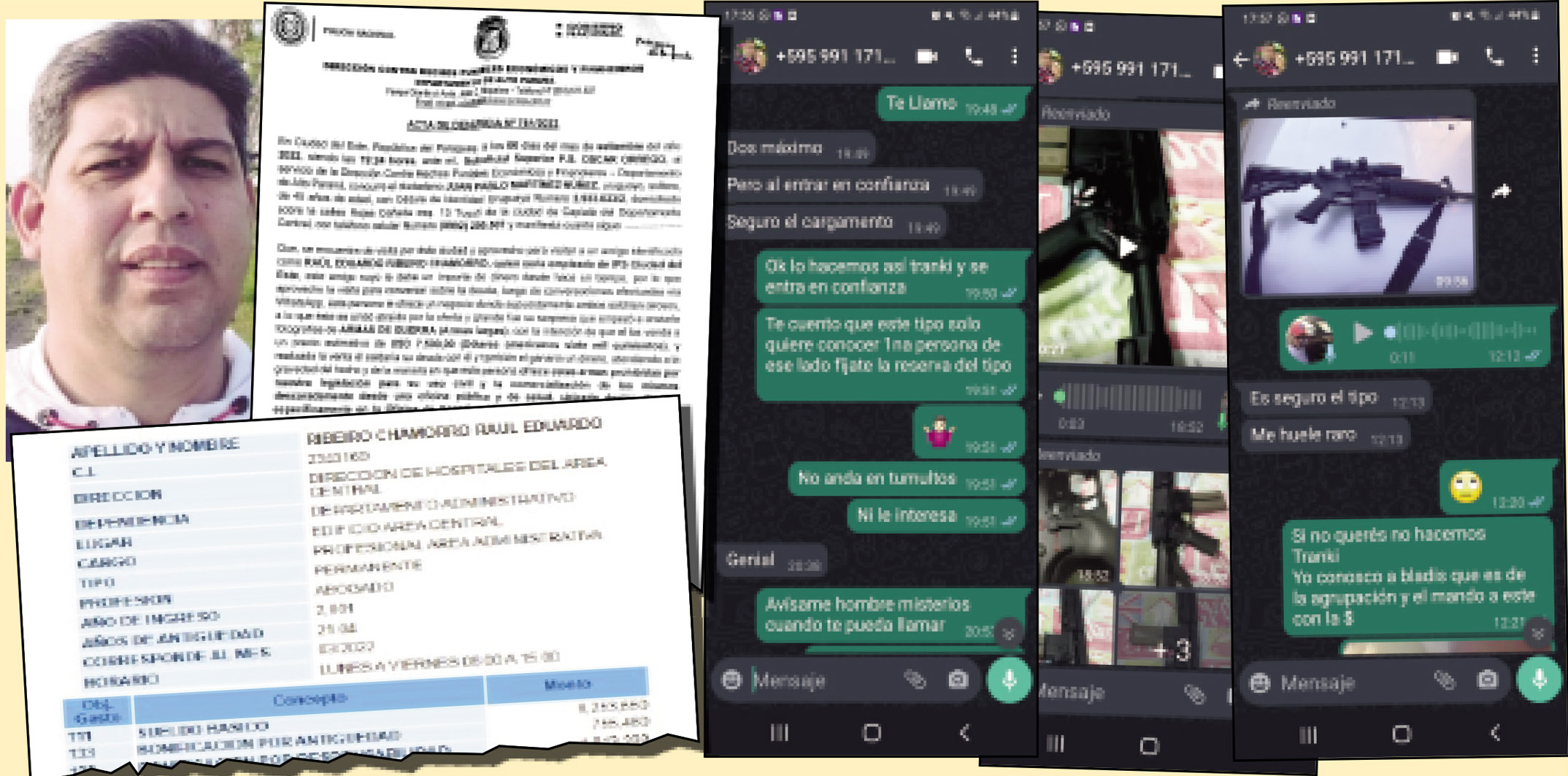 Presunto traficante de armas funge de asesor jurídico en IPS de CDE