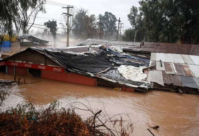 Chile, en alerta máxima por fuertes vientos y lluvias intensas